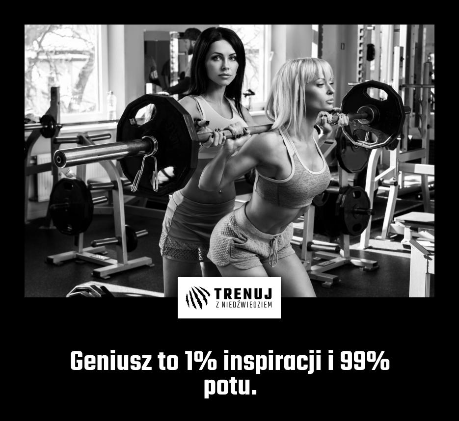 Geniusz to 1% inspiracji i 99% potu.