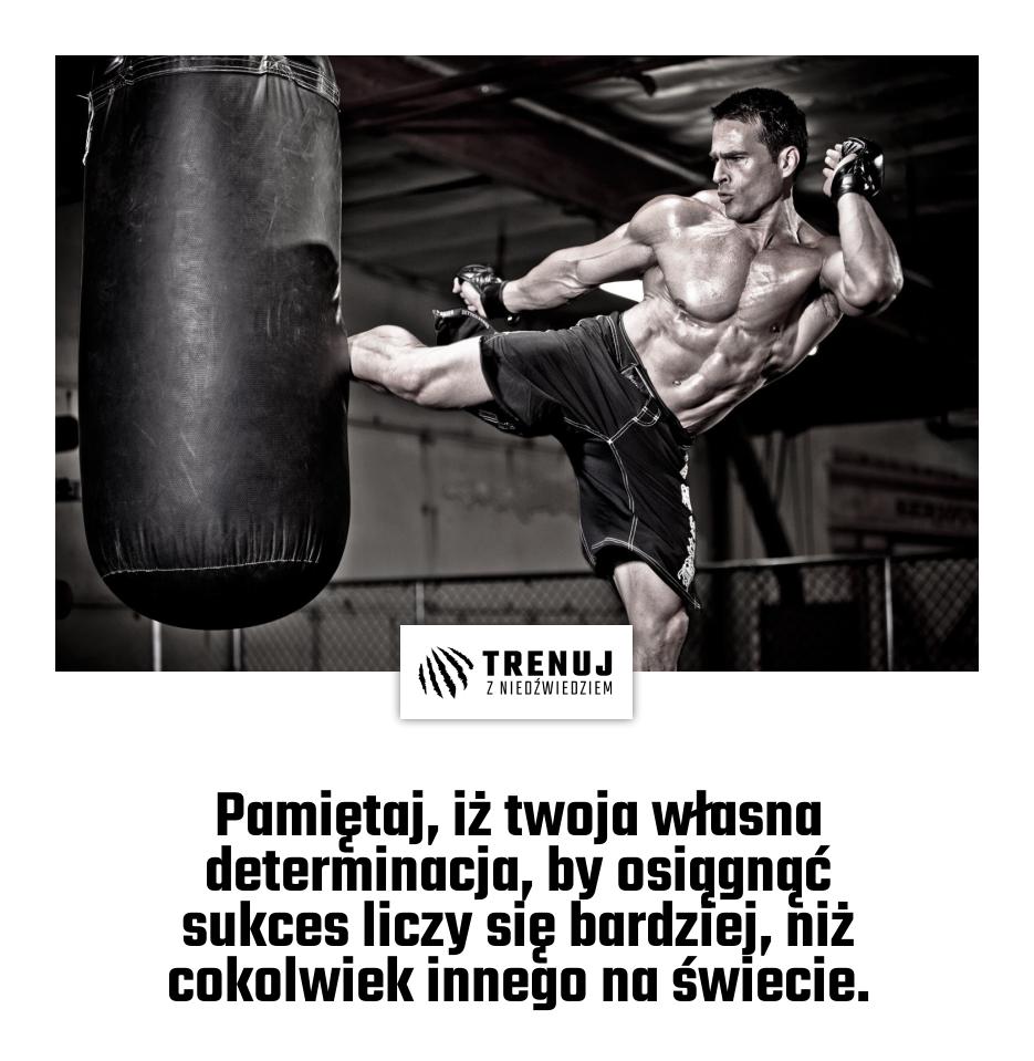 Pamiętaj, iż twoja własna determinacja, by osiągnąć sukces liczy się bardziej, niż cokolwiek innego na świecie.
