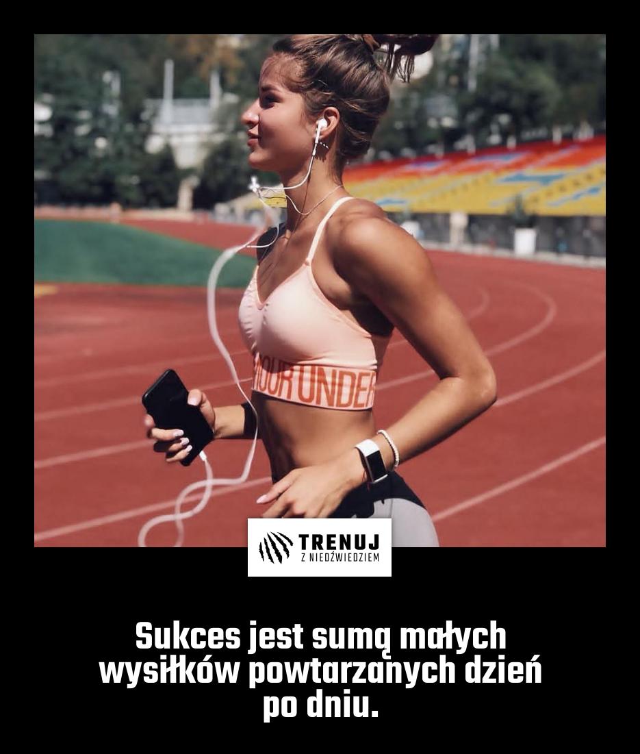 Sukces jest sumą małych wysiłków powtarzanych dzień po dniu.