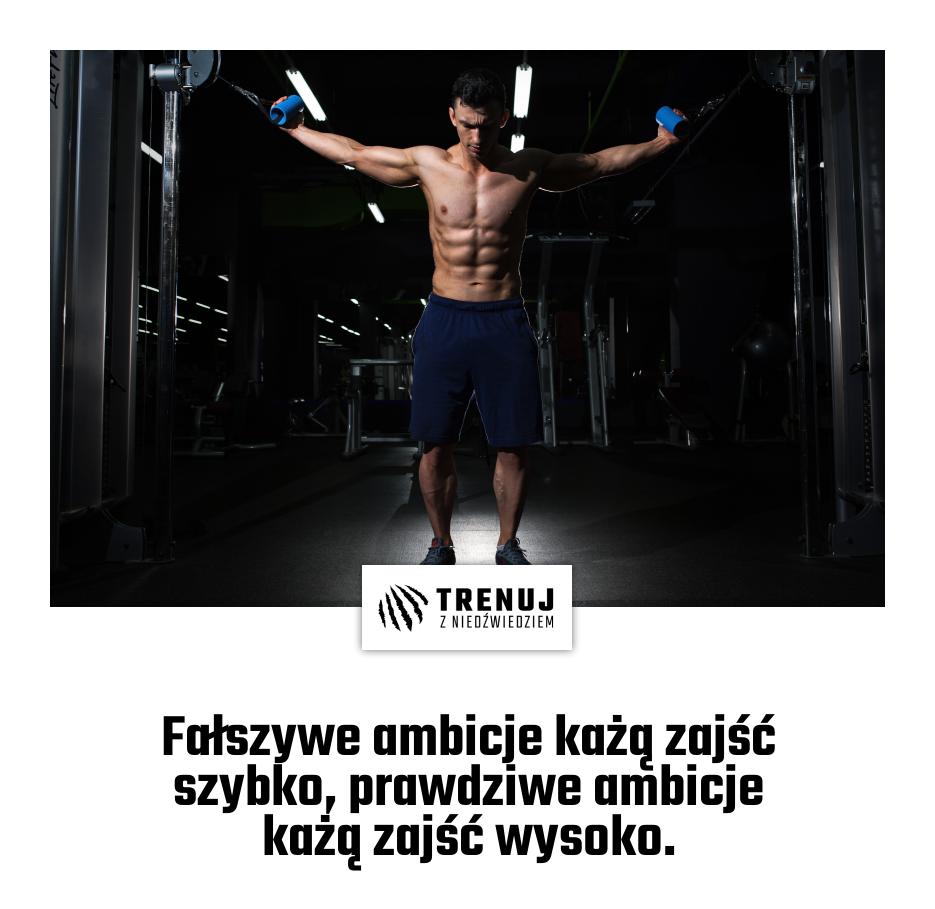 Fałszywe ambicje każą zajść szybko, prawdziwe ambicje każą zajść wysoko.